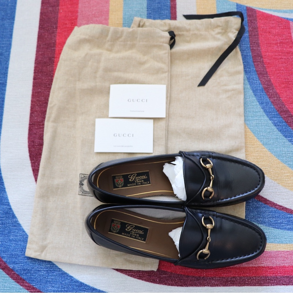 Gucci 1953 Horsebit Leather Loafers – Size 37 - Picture 3 of 6